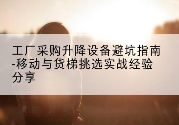 宜川移动式升降机怎么选-工厂采购升降设备避坑指南-移动与货梯挑选实战经验分享